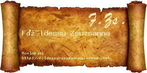 Földessy Zsuzsanna névjegykártya
