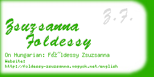 zsuzsanna foldessy business card